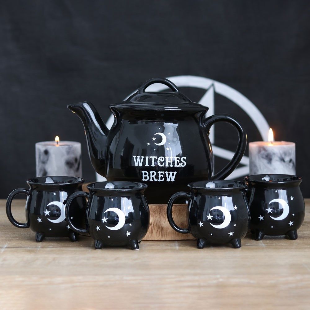 Something Different - Witches Brew Tea set Teekanne und Tasse - Schwarz